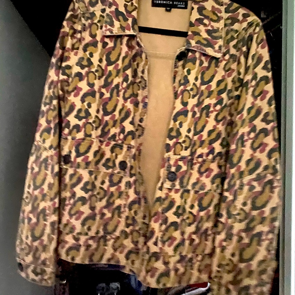 LEOPARD PEA COAT